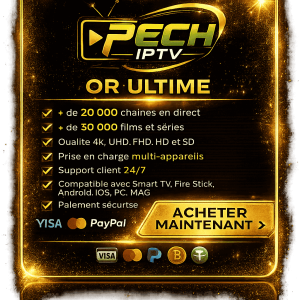 abonnement IPTV 24 mois or