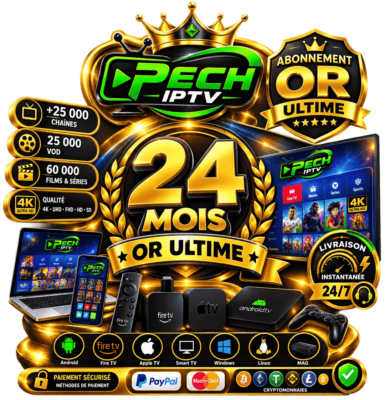 Abonnement IPTV Premium