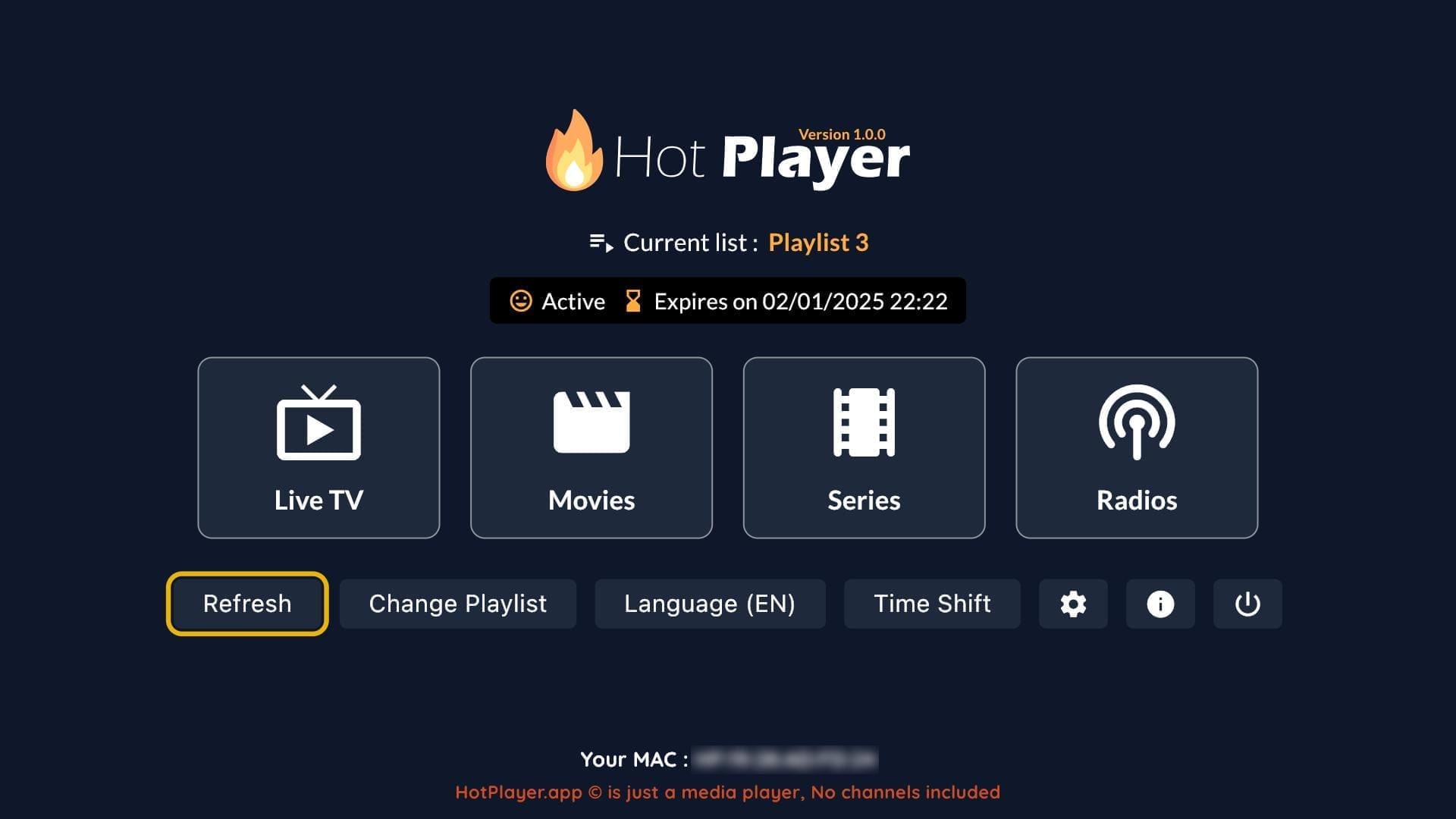 hot iptv player
