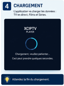 Champs de connexion Xtream Codes